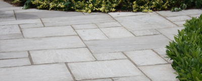 Grey & Silver Toned Paving Slabs