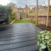 Classic Composite Decking - Iron Black - 3.6M Reversible Wood-Grain / Grooved Deck Board