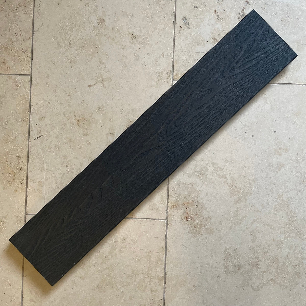 Classic Composite Decking Edging Board - Iron Black - 3.6M Wood-Grain