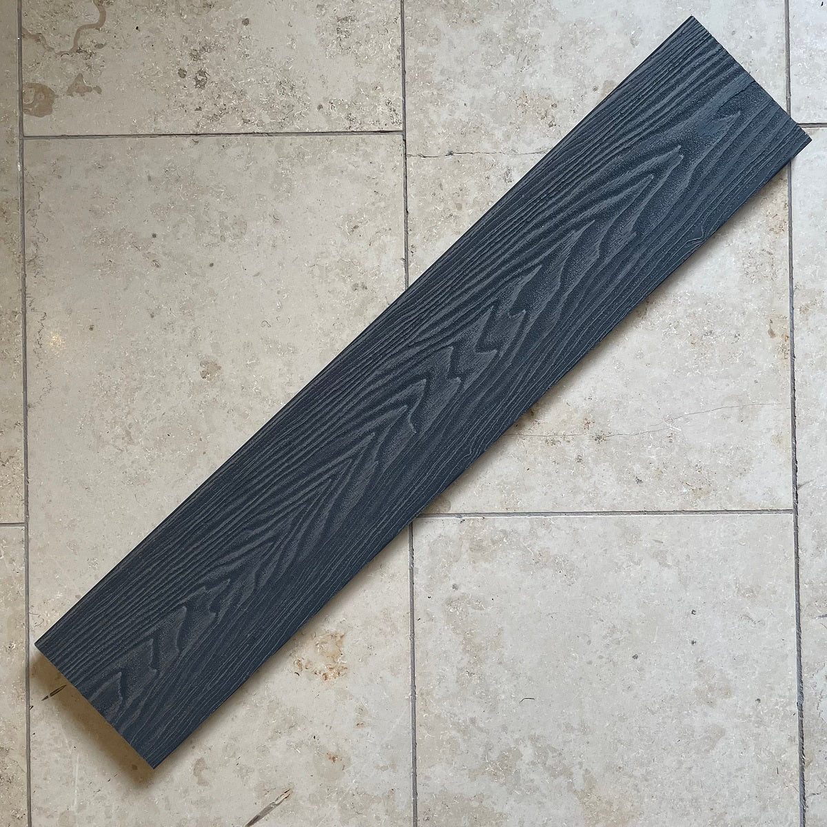 Classic Composite Decking Edging Board - Graphite Grey - 3.6M Wood-Grain