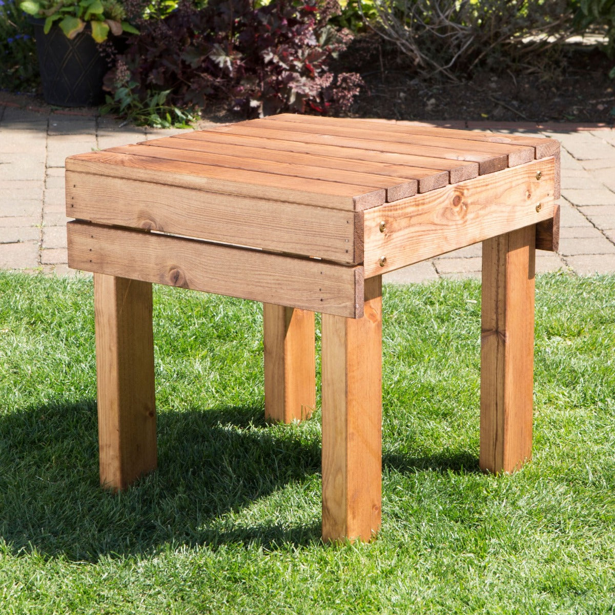 Wooden New Style Drinks Table - Garden Side Table - Charles Taylor