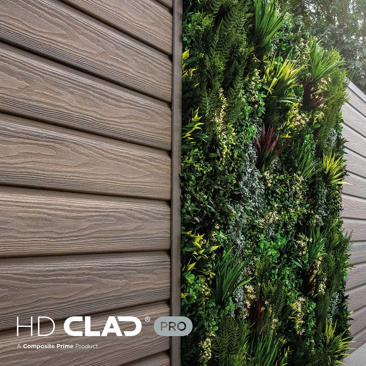 Composite Prime - HD Clad Pro Cladding - Cladding Board - Cedar Brown