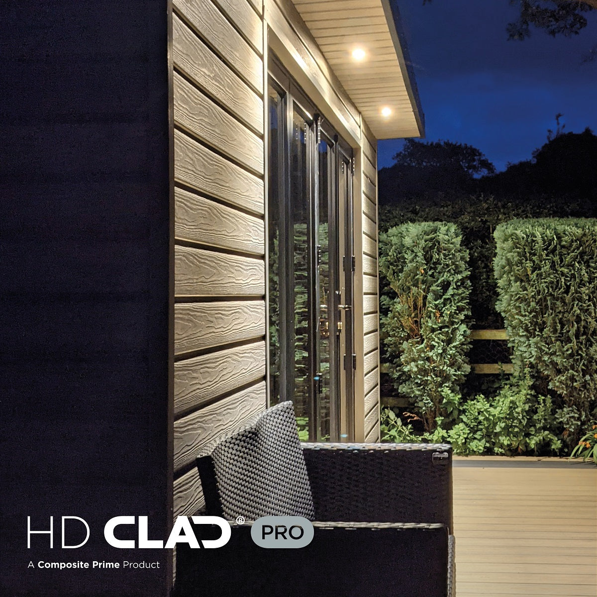 Composite Prime - HD Clad Pro Cladding - Cladding Board - Cedar Grey