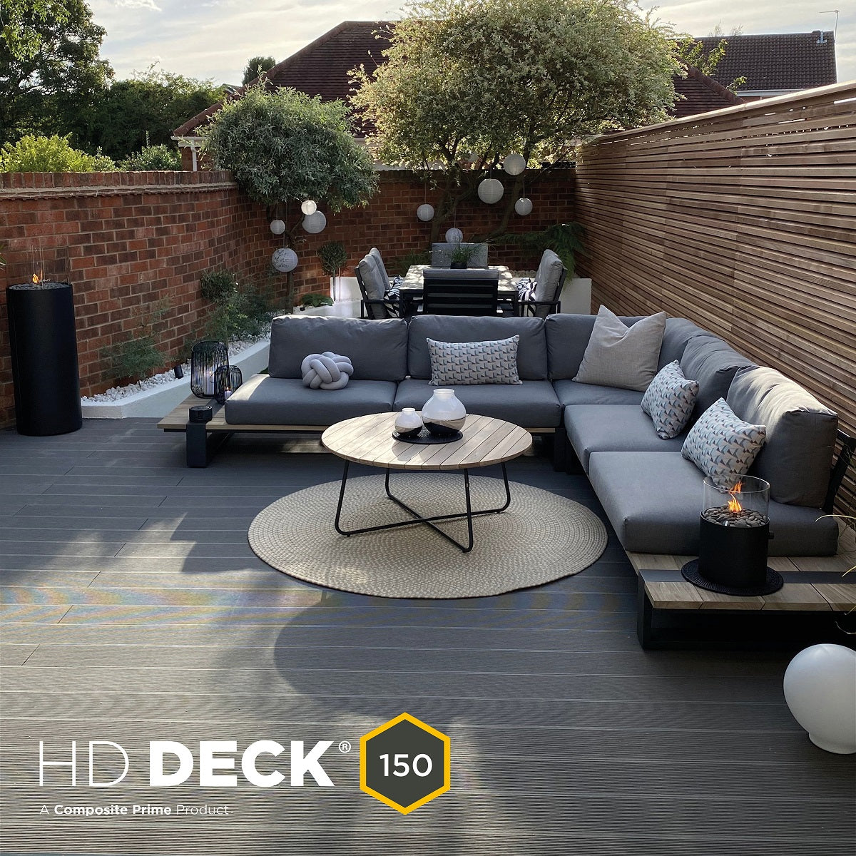 Composite Prime - HD Deck 150 Decking - Deck Board - Silver Grey