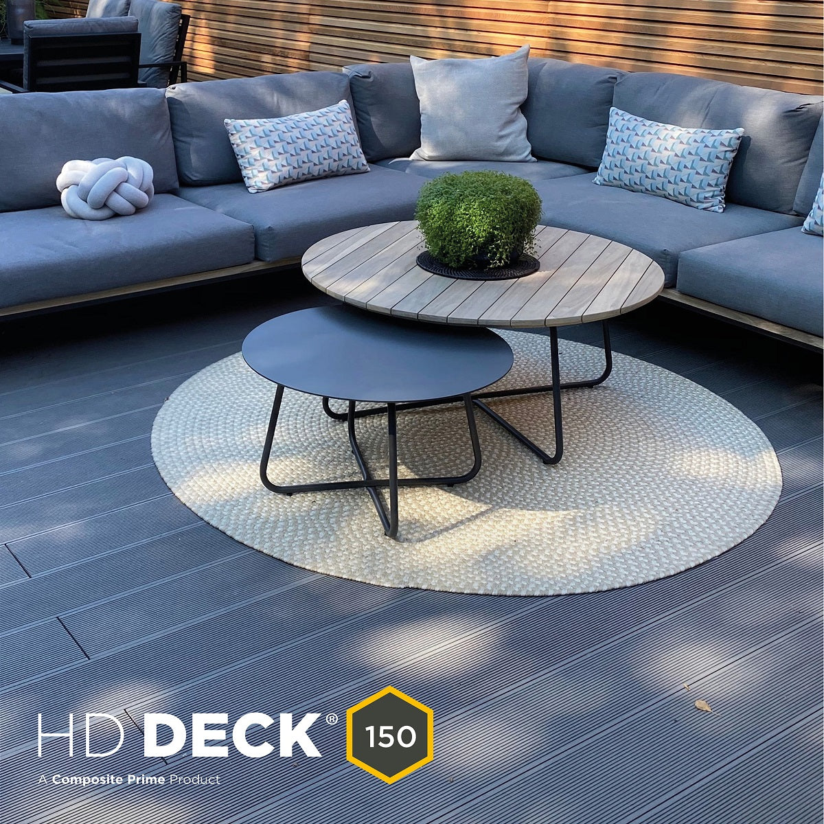 Composite Prime - HD Deck 150 Decking - Deck Board - Silver Grey