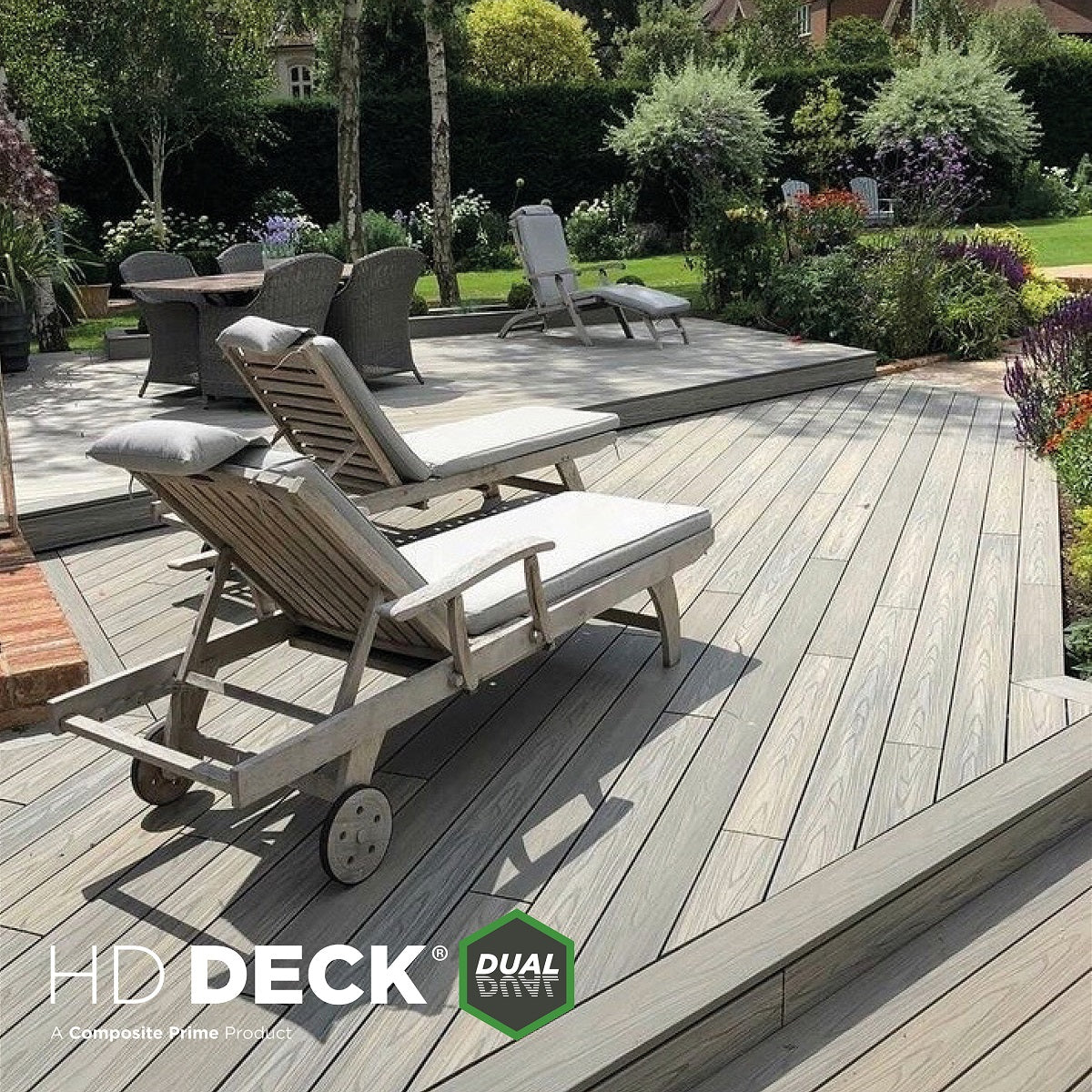 Composite Prime - HD Deck Dual Decking - Deck Board - Antique / Carbon