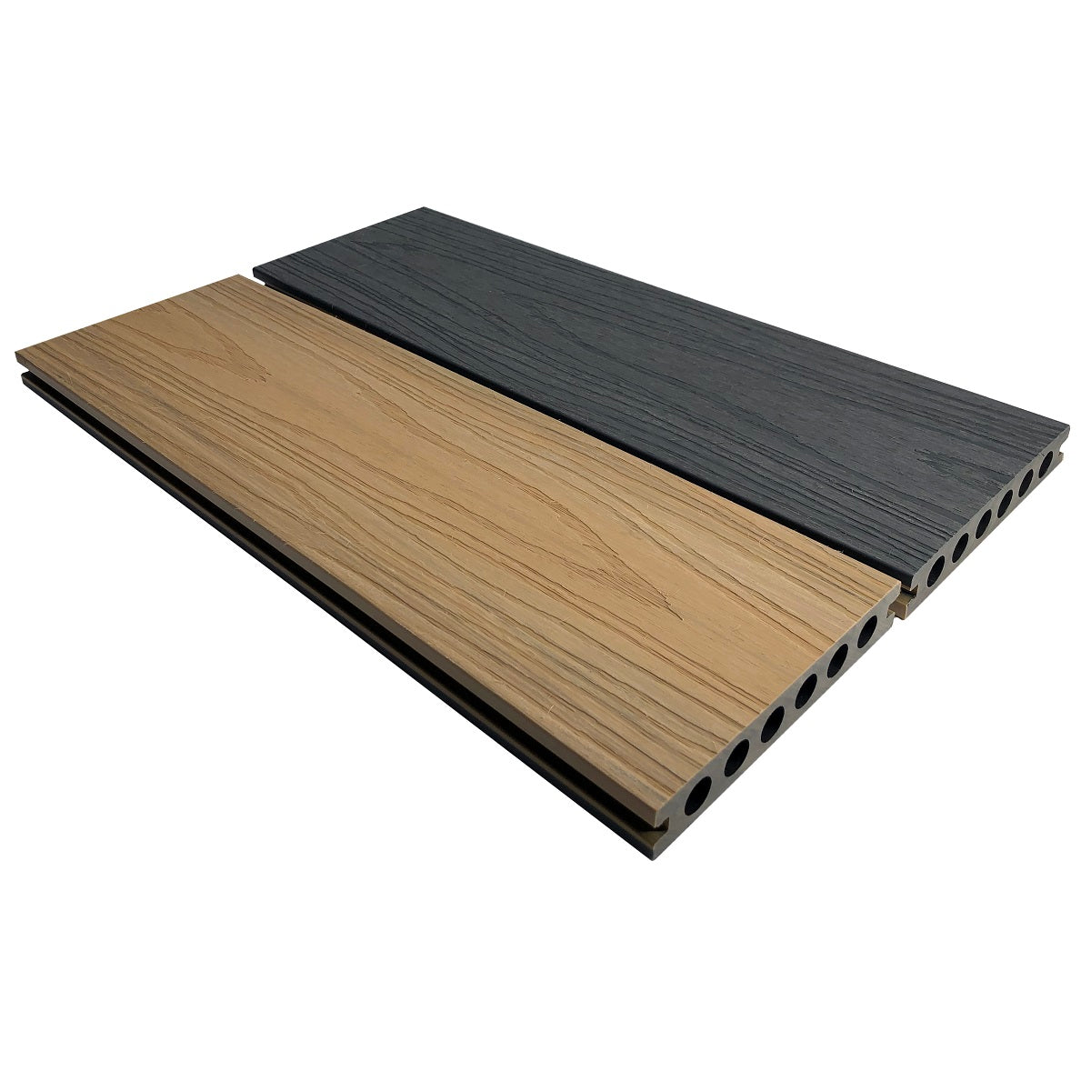 Composite Prime - HD Deck Dual Decking - Deck Board - Slate / Natural Oak