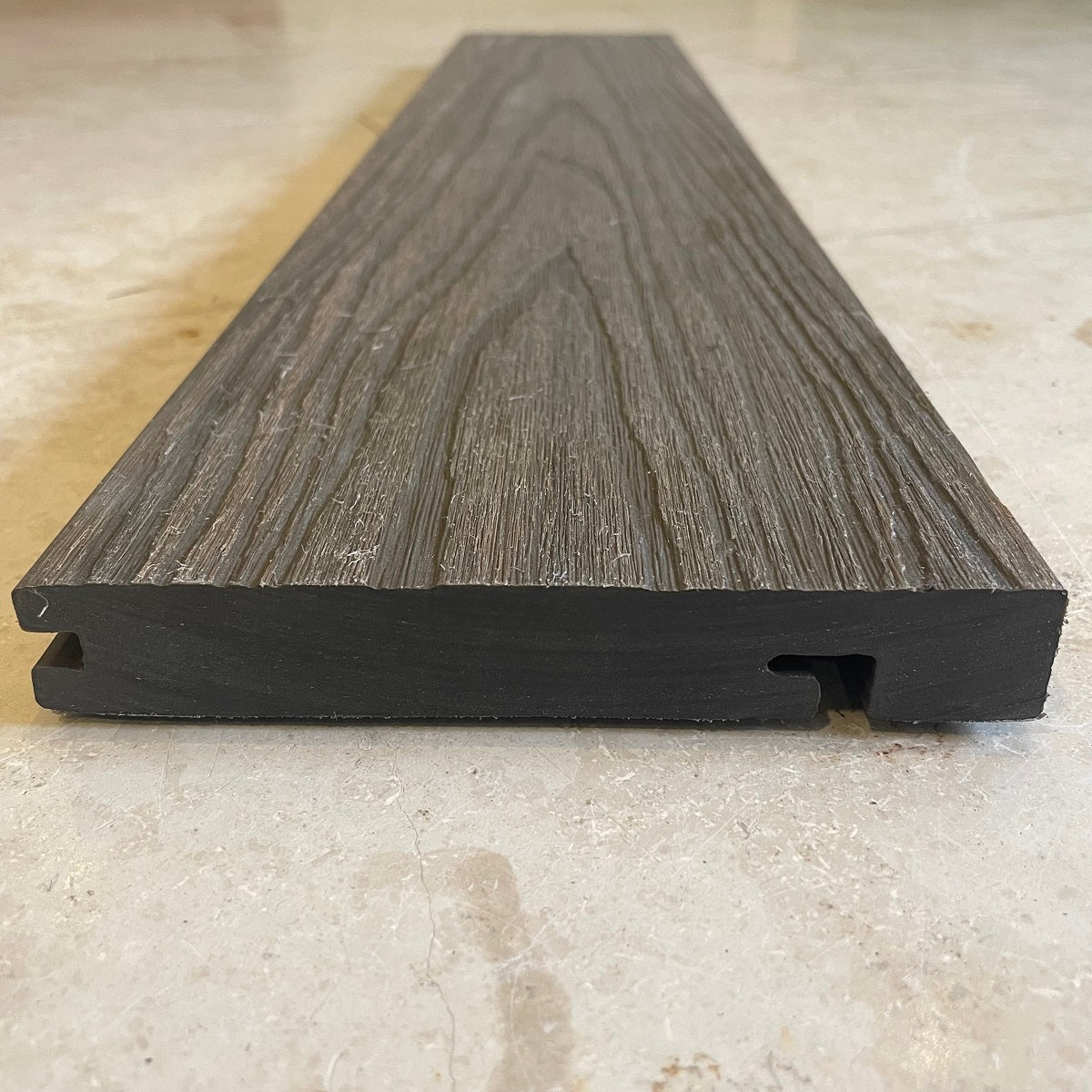 Optimum Composite Decking Edging Board - Coffee Brown 3.6M Capped Edge Board