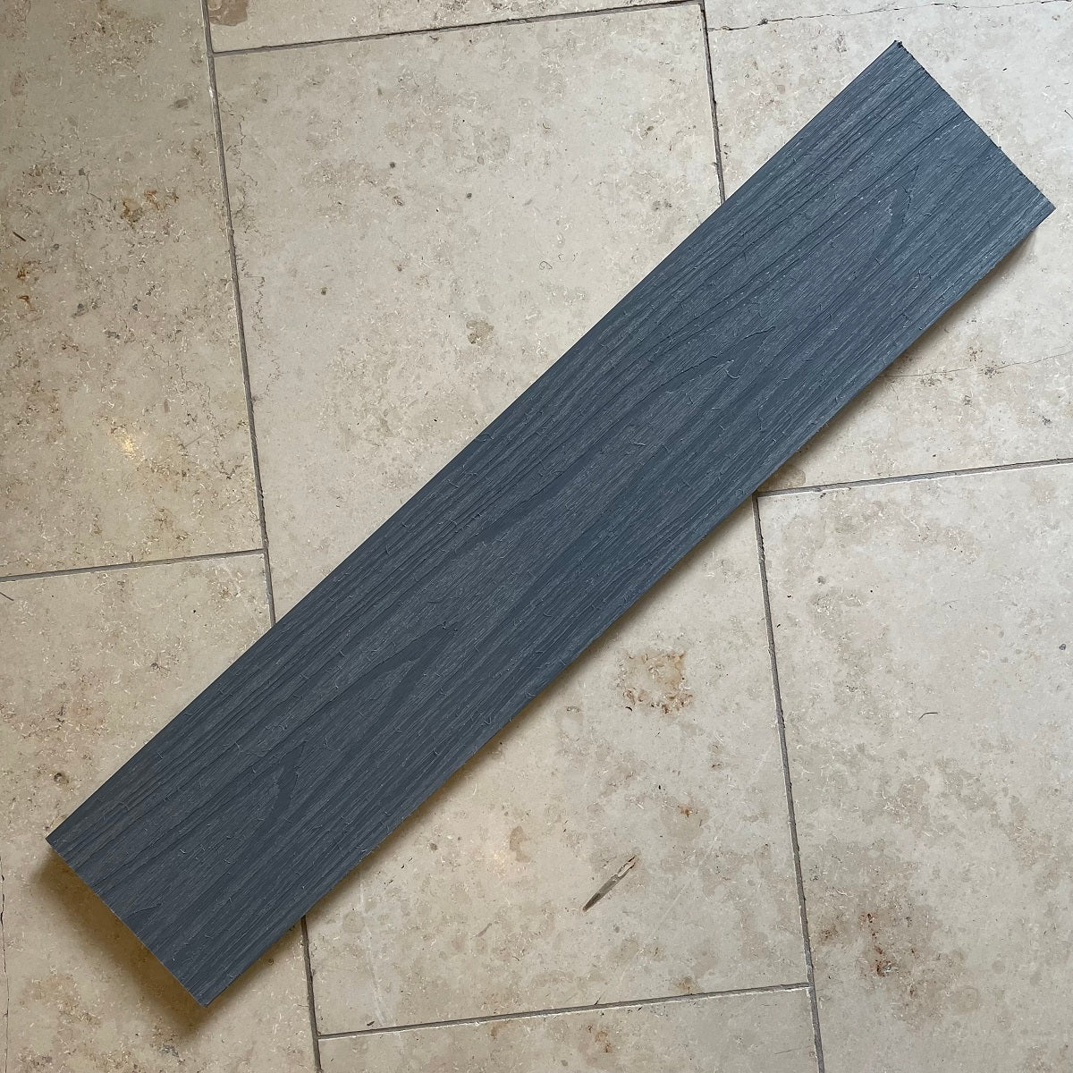 Optimum Composite Decking Edging Board - Smoke Grey 3.6M Capped Edge Board