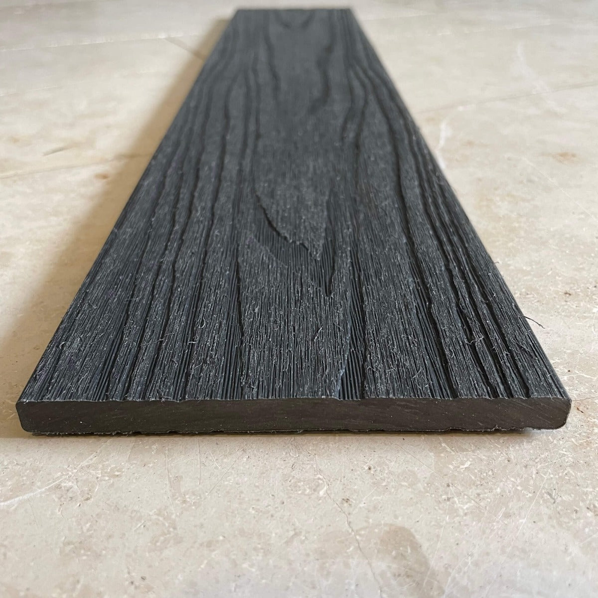 Optimum Composite Decking Fascia Board - Shadow Grey 3.6M Capped Fascia Trim