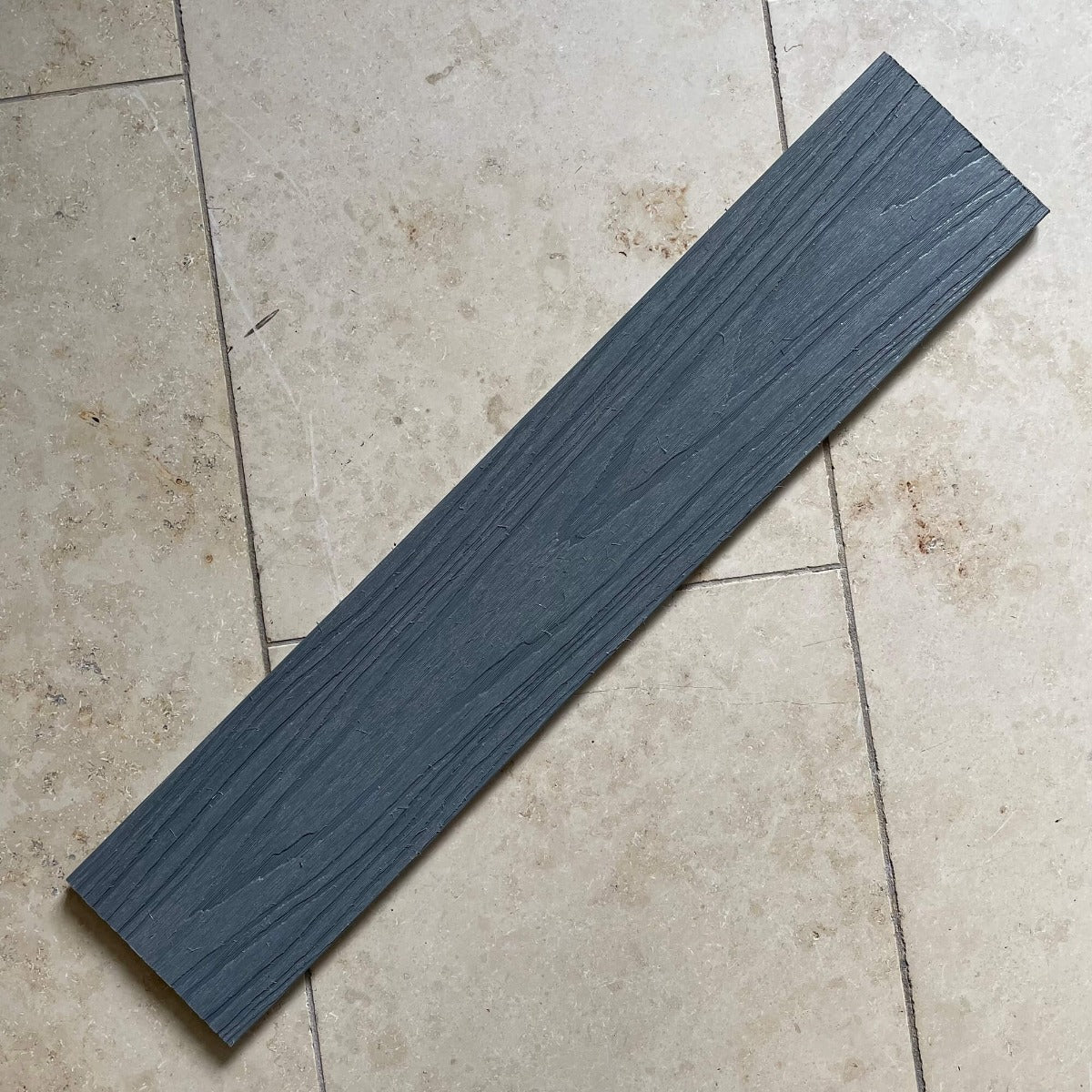 Optimum Composite Decking Fascia Board - Smoke Grey 3.6M Capped Fascia Trim