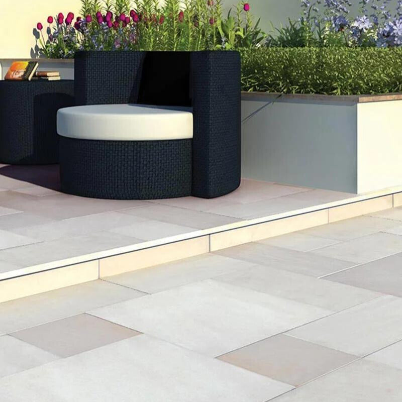 Strata Stones Elegance Honed Smooth Mint Sandstone Paving Project Pack - 11.52m2 Pack