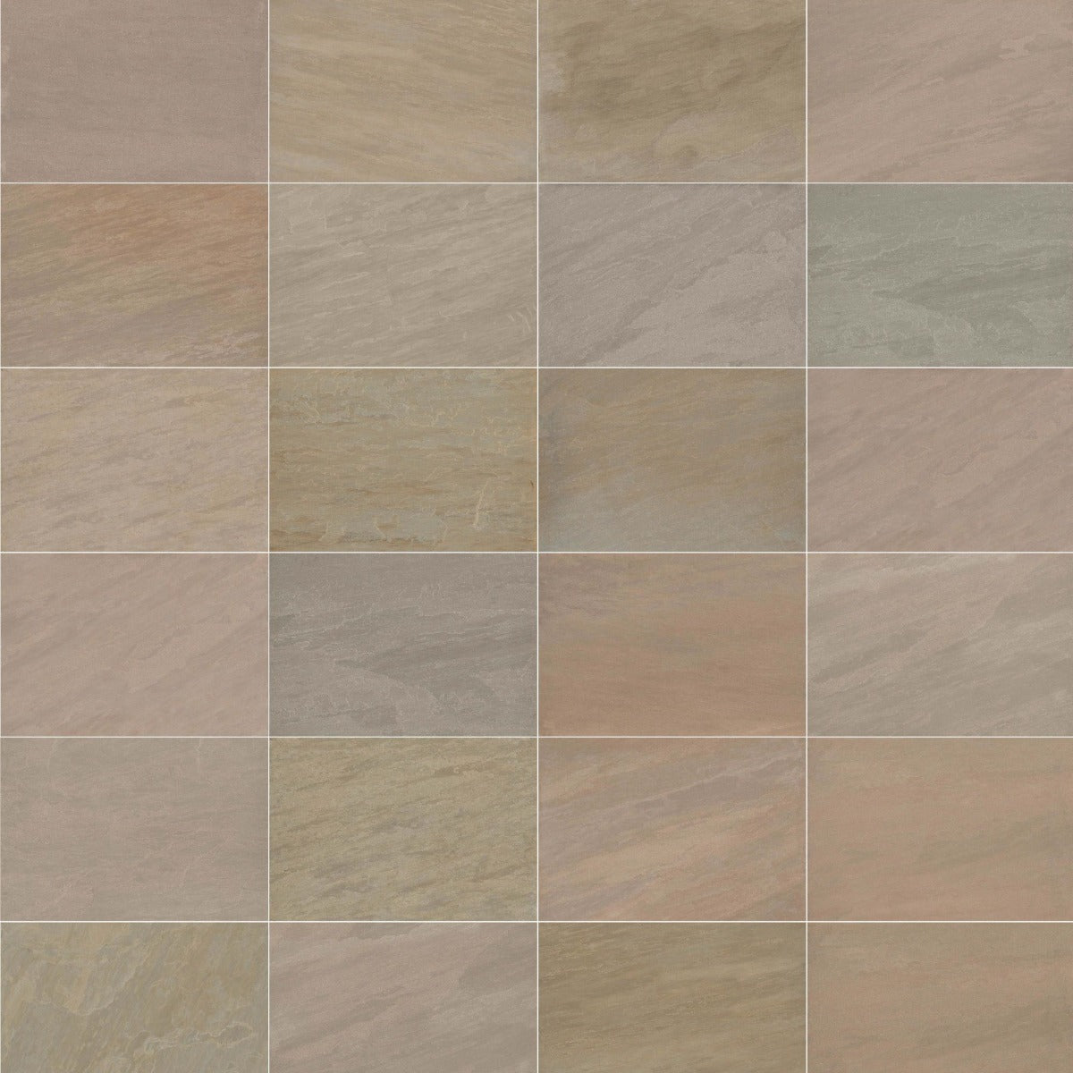 Strata Stones Canova Raj Green Porcelain Paving Patio Project Pack - 20.95m2 Pack