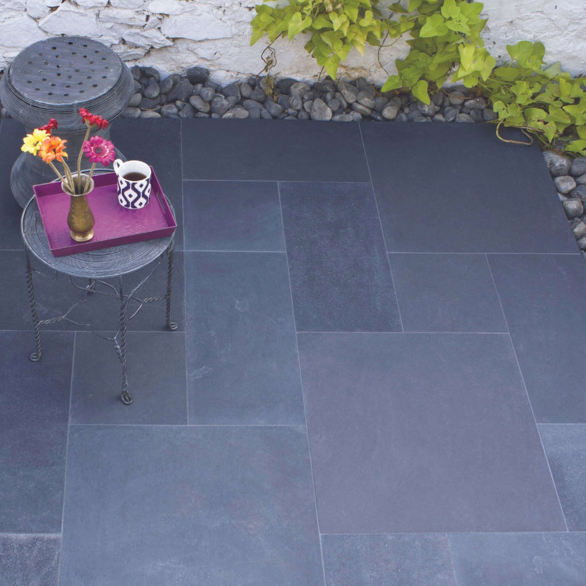 Strata Stones Salerno Natural Riven Surface Toro Limestone Paving Project Pack - 15.39m2 Pack