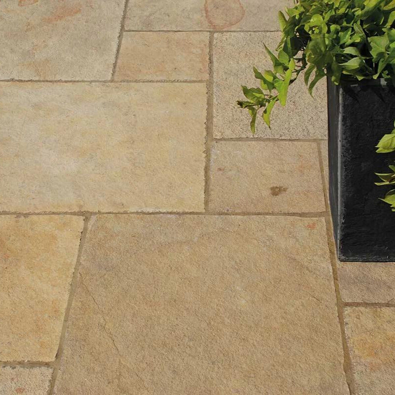 Strata Stones Whitchurch Holton Lime Limestone Paving Project Pack 22mm Calibrated 15.25m2 Pack