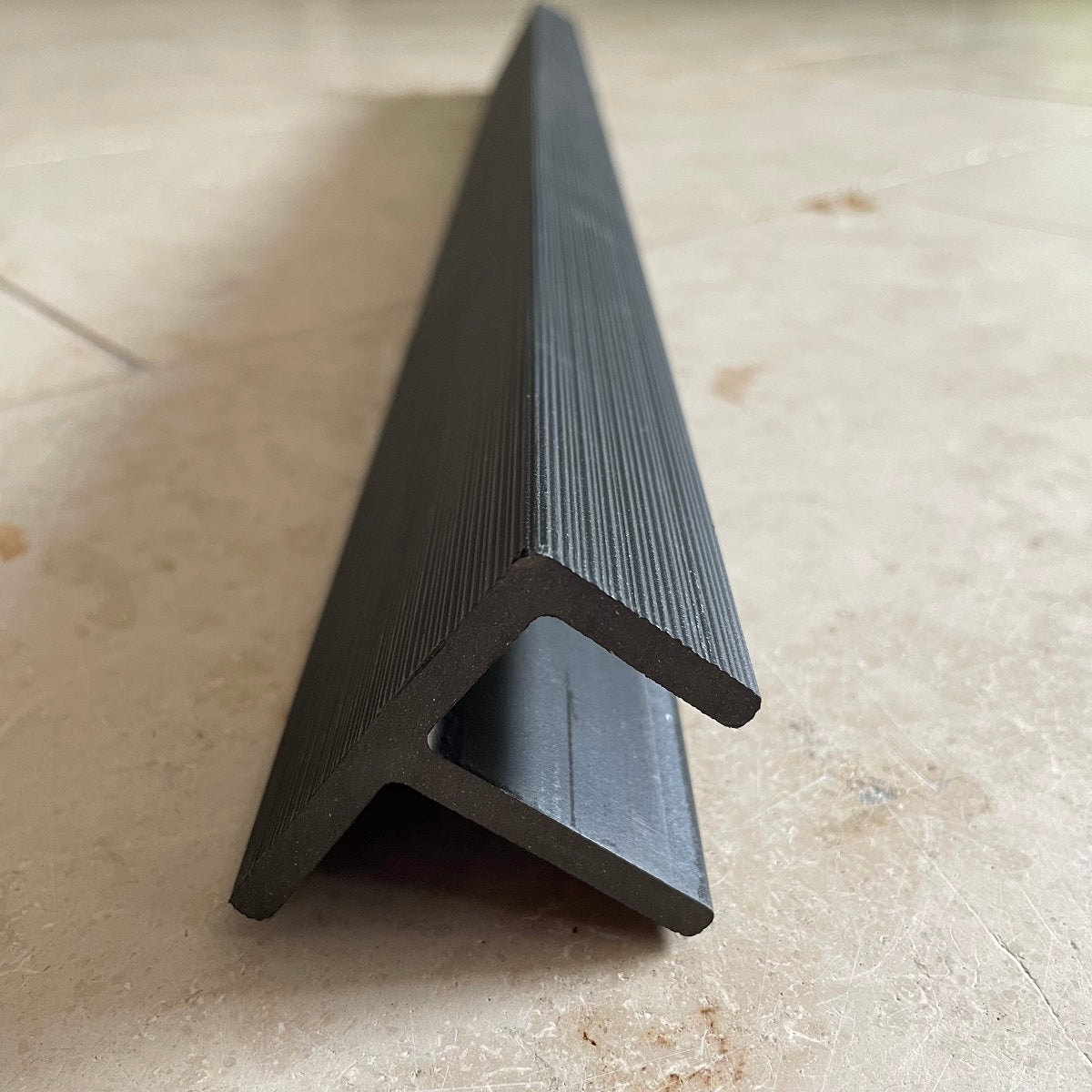 Traditional Composite Panel Cladding End Trim - Pitch Black